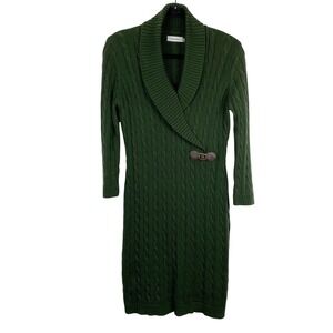 slim fit dress slacks Calvin Klein Green Dress With Back Zipper main image 0